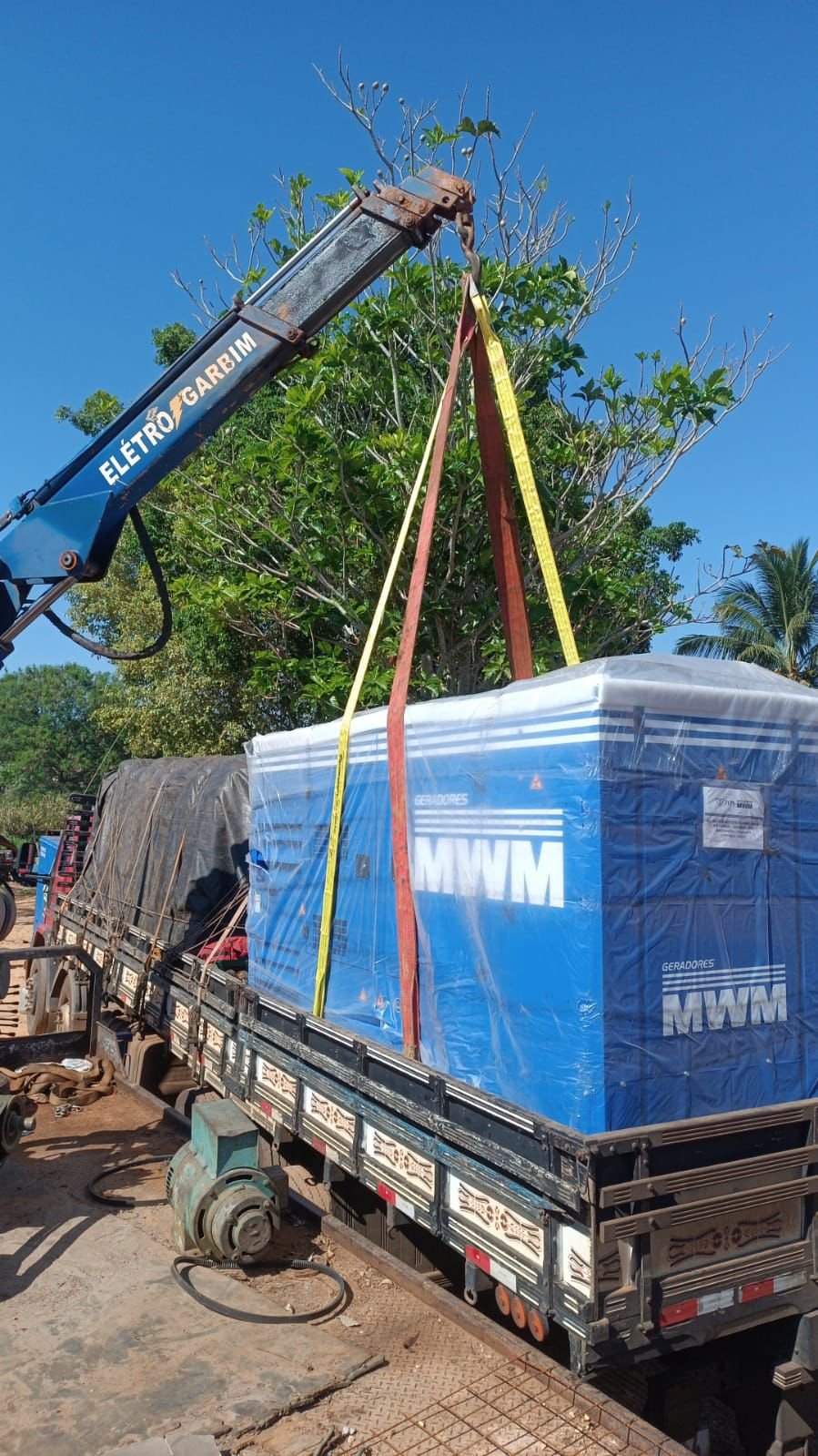 Entrega de grupo gerador MWM